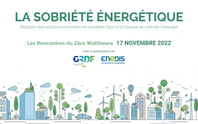 GRDF | Rencontres du Zéro Wattheure : La sobriété énergétique